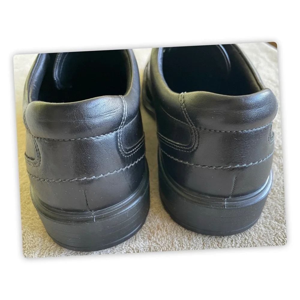 Ecco Helsinki‎ 2 Cap Toe Derby Dress Shoes Black Leather Men's Size U.S. 10-10.5